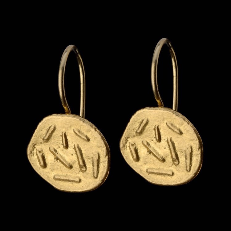 22 K Solid Gold Ohrringe, Antik Stil Feinen Schmuck von GoldArtJewelry