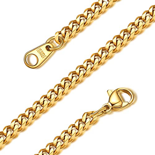 GOLDCHIC JEWELRY Edelstahl Kuba Ketten Mode Klassische Herren Ketten in Breit 3/6/9/12 MM, Edelstahl Ketten Geschenker für Herren mit Silber/Gold/Schwarz 3 Farben,Verschiedenelänger 46/56/66/71/76 CM GOLDCHIC JEWELRY Edelstahl Kuba Ketten Mode Klassische Herren Ketten in Breit 3/6/9/12 MM, Edelstahl Ketten Geschenker für Herren mit Silber/Gold/Schwarz 3 Farben,Verschiedenelänger 46/56/66/71/76 CM von GoldChic