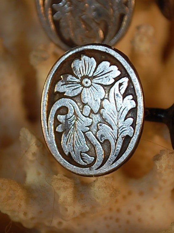 Antike Jugendstil Manschettenknöpfe Aus Sterlingsilber von GoldCoastAntique