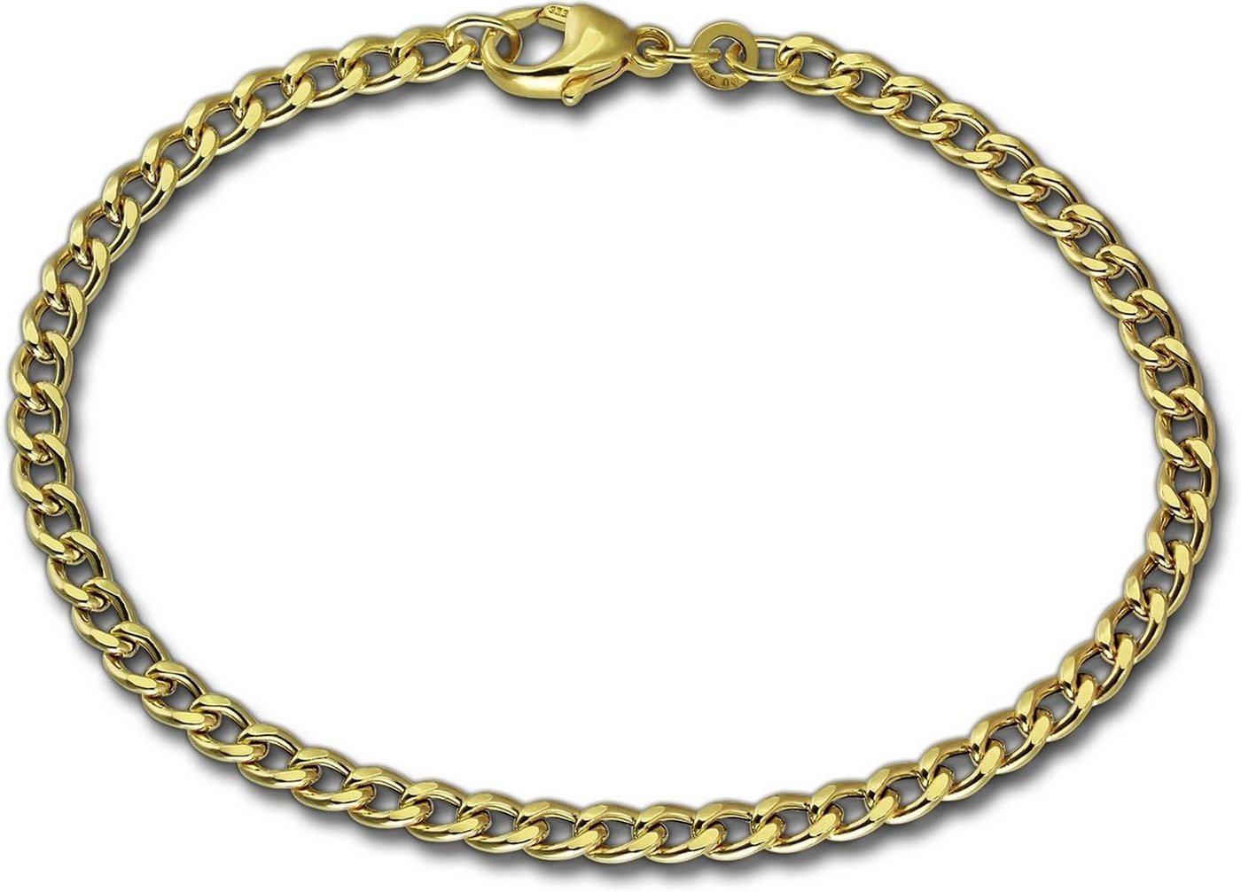 GoldDream Goldarmband GoldDream 8 Karat Armband 18,5cm 333er (Armband, Armband), Echtgold Armband (Panzer hohl) ca. 18,5cm, Echtgold, 333er Gelbgold von GoldDream