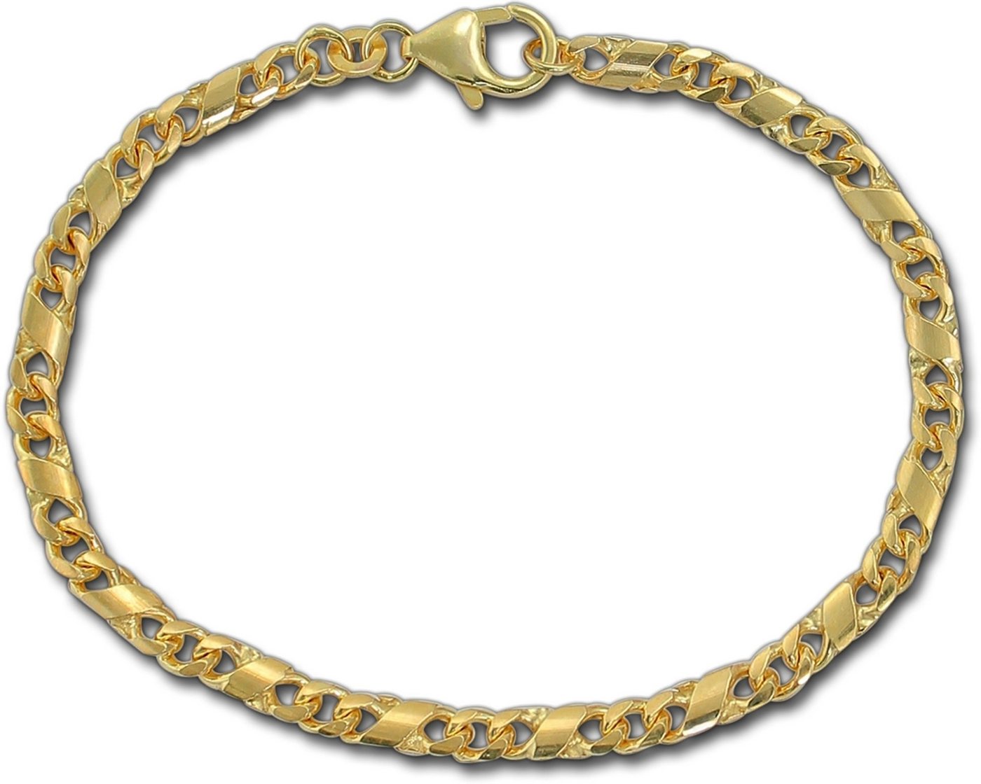 GoldDream Goldarmband GoldDream Armband DollarKette 8K Gold (Armband, Armband), Echtgold Armband (Dollar) ca. 19cm, Echtgold, 333er Gelbgold von GoldDream