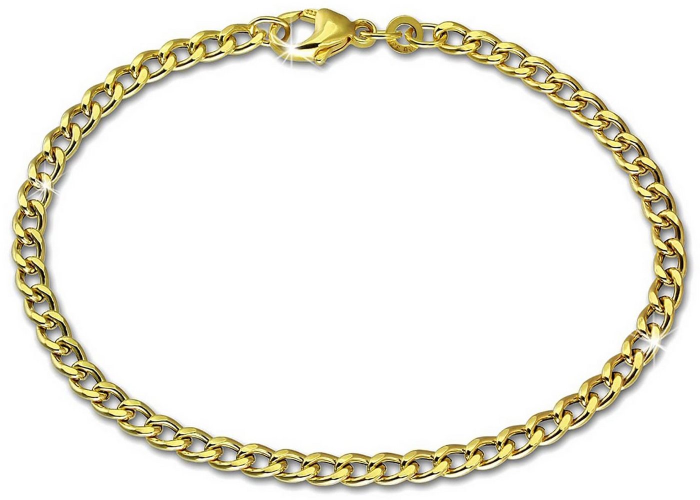 GoldDream Goldarmband GoldDream 18,5cm Armband Panzer hohl (Armband), Damen Armband (Panzer hohl) ca. 18,5cm, 333 Gelbgold - 8 Karat, Farbe: von GoldDream