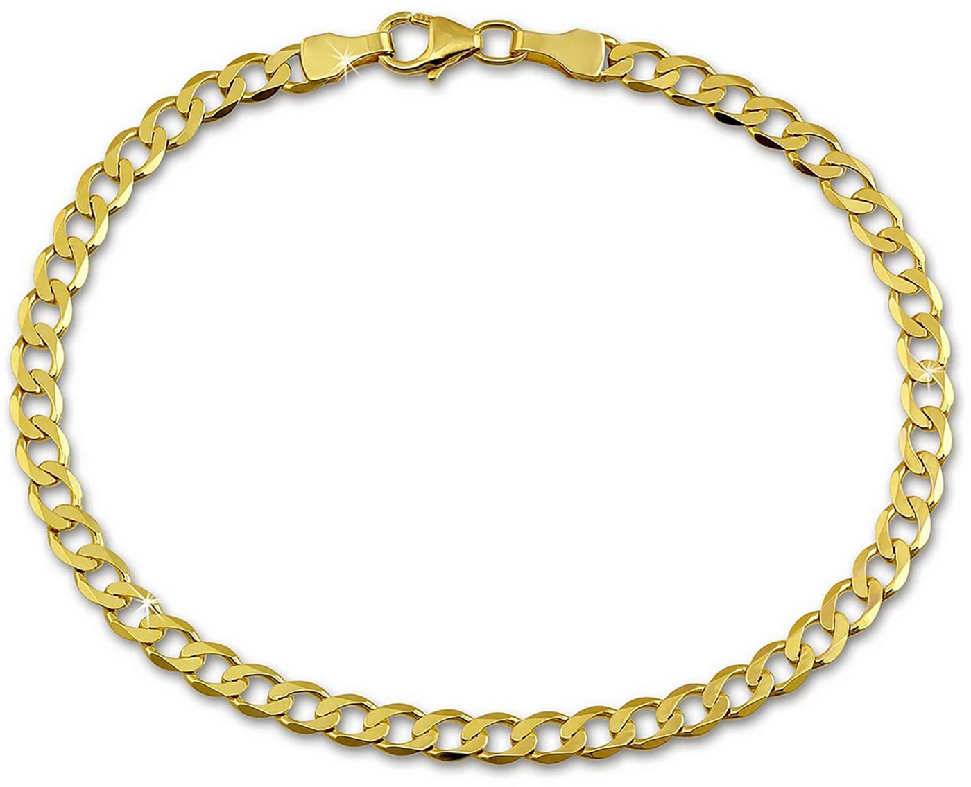 GoldDream Goldarmband GoldDream 19cm Damen Herren Armband (Armband), Damen, Herren Armband (Panzer) ca. 19cm, 333 Gelbgold - 8 Karat, Farbe von GoldDream