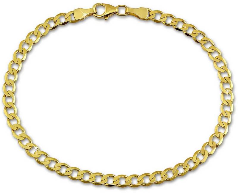 GoldDream Goldarmband GoldDream 19cm Damen Herren Armband (Armband), Damen, Herren Armband (Panzer) ca. 19cm, 333 Gelbgold - 8 Karat, Farbe von GoldDream