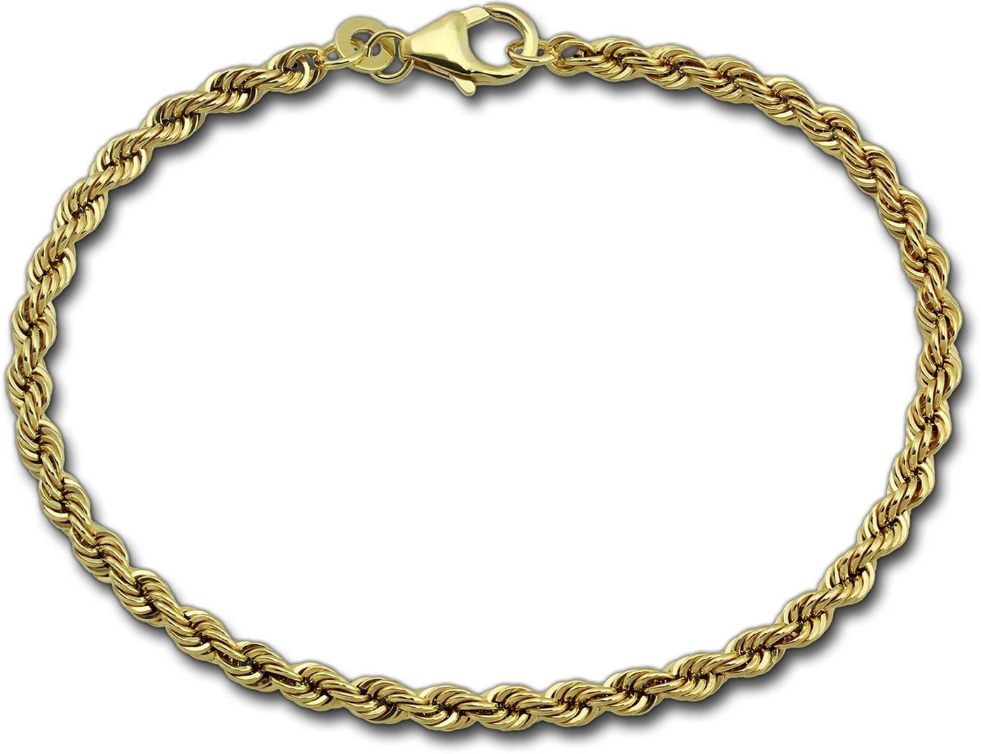 GoldDream Goldarmband GoldDream 8 Karat Armband 18,5cm 333er (Armband), Echtgold Armband (Kordel hohl) ca. 18,5cm, Echtgold, 333er Gelbgold von GoldDream