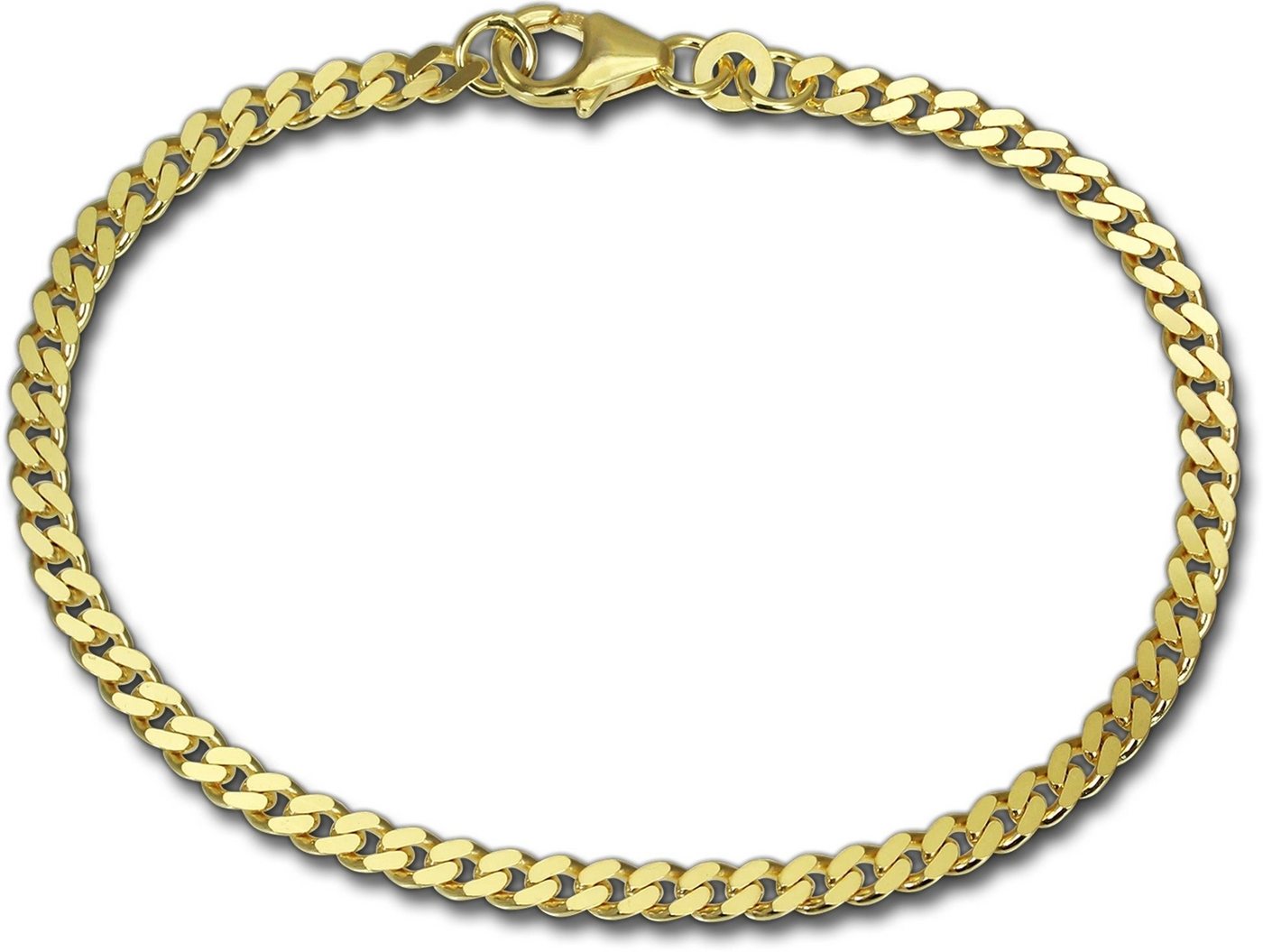 GoldDream Goldarmband GoldDream 8 Karat Armband 18,5cm Unisex (Armband, Armband), Echtgold Armband (Panzer) ca. 18,5cm, Echtgold, 333er Gelbgold von GoldDream
