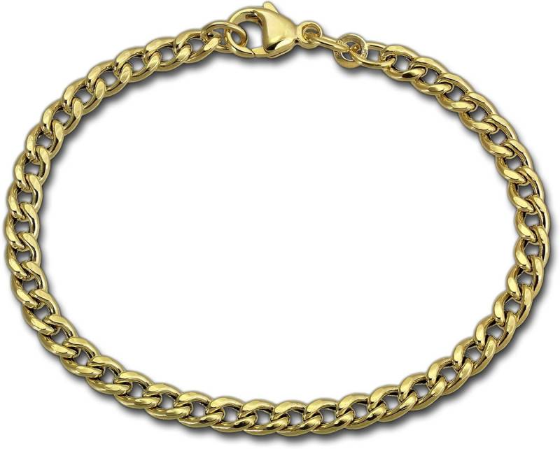 GoldDream Goldarmband GoldDream 8 Karat Armband 19cm 333er (Armband), Echtgold Armband (Panzer hohl) ca. 19cm, Echtgold, 333er Gelbgold von GoldDream
