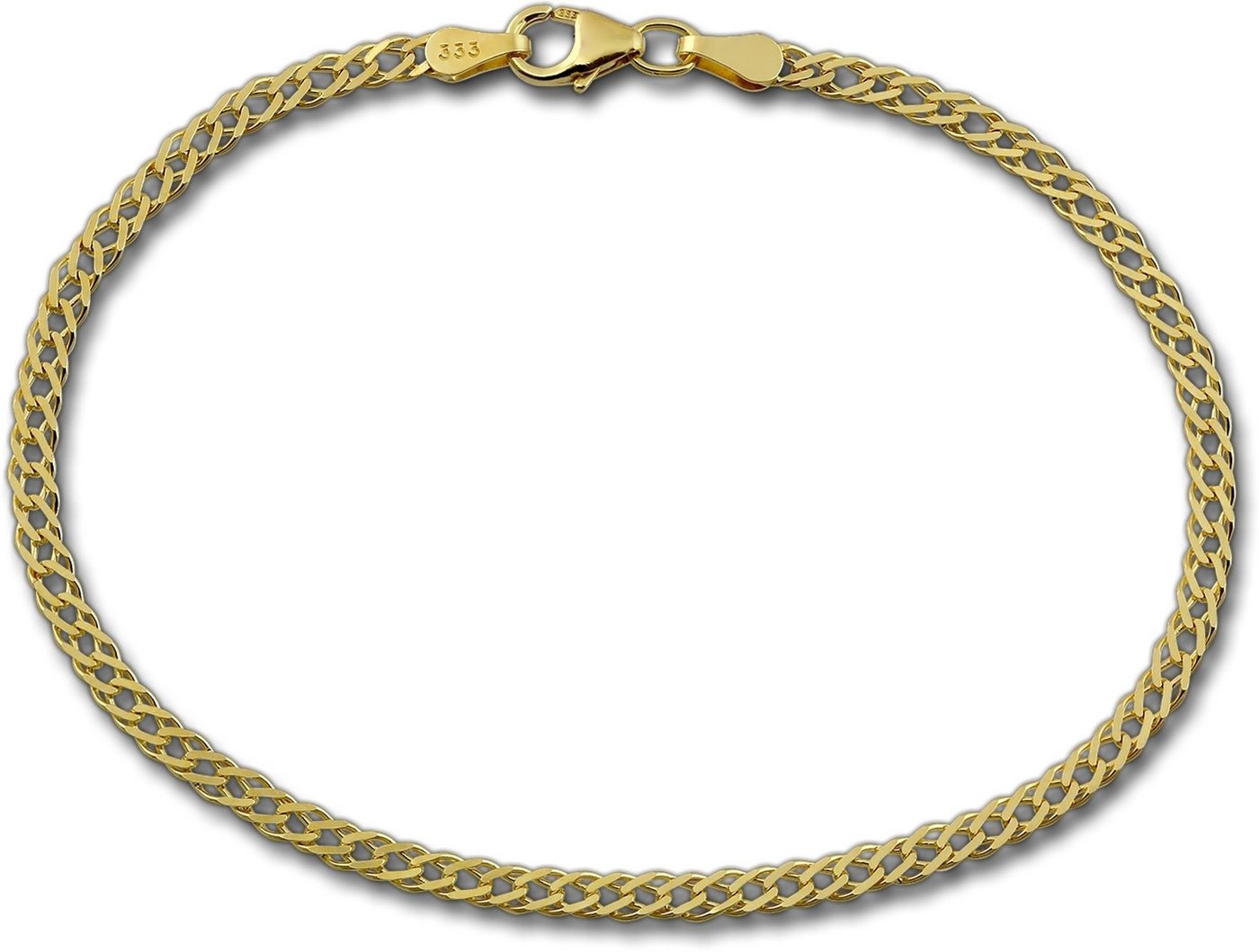 GoldDream Goldarmband GoldDream 8 Karat Armband 19cm 333er (Armband, Armband), Echtgold Armband (Zwillingspanzer) ca. 19cm, Echtgold, 333er Gelbgold von GoldDream