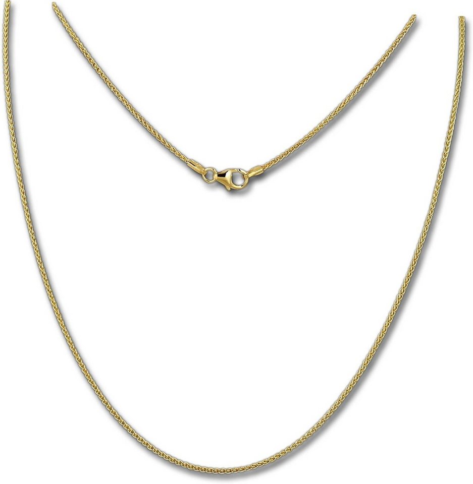 GoldDream Goldkette GoldDream Collier 333 Gelbgold 45cm Zo (Collier), Damen Colliers ca. 45cm, 333 Gelbgold - 8 Karat(Zopf) Echtgold, 333e von GoldDream