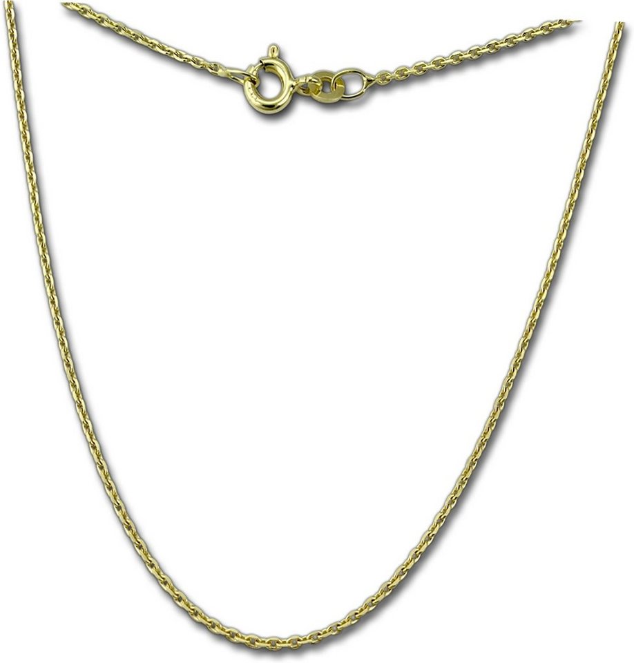 GoldDream Goldkette GoldDream Collier Halskette 8K Gold (Collier), Damen Colliers Halskette 34cm, 333 Gelbgold - 8 Karat Echtgold, 333er von GoldDream