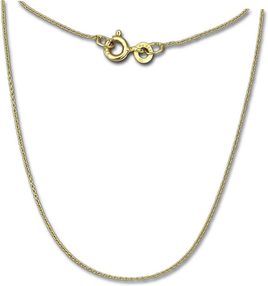 GoldDream Goldkette GoldDream Collier Halskette 8K Gold (Collier), Damen Colliers Halskette 38cm, 333 Gelbgold - 8 Karat Echtgold, 333er von GoldDream