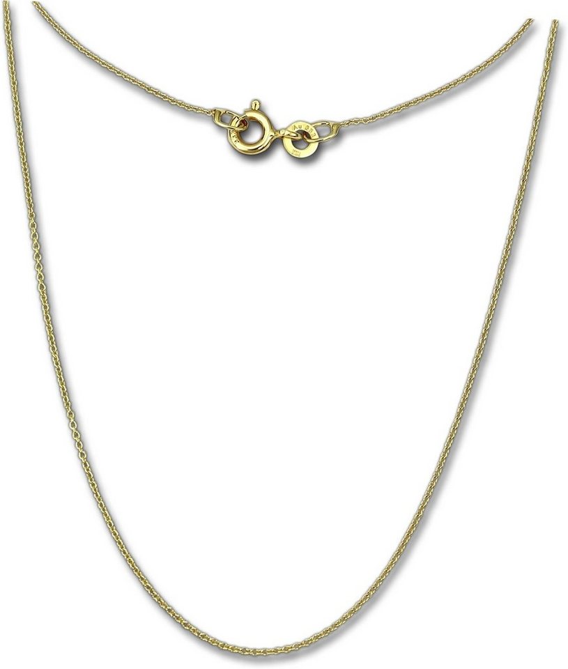 GoldDream Goldkette GoldDream Collier Halskette 8K Gold (Collier), Damen Colliers Halskette 42cm, 333 Gelbgold - 8 Karat Echtgold, 333er von GoldDream