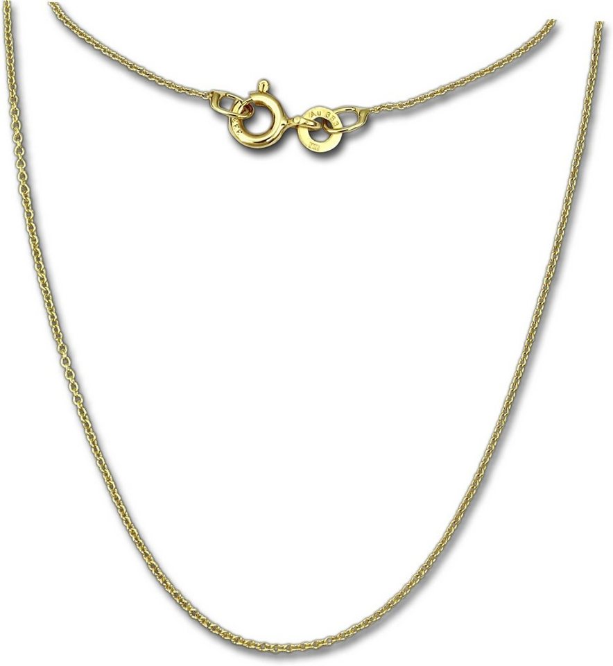 GoldDream Goldkette GoldDream Collier Halskette 8K Gold (Collier), Damen Colliers Halskette 50cm, 333 Gelbgold - 8 Karat Echtgold, 333er von GoldDream