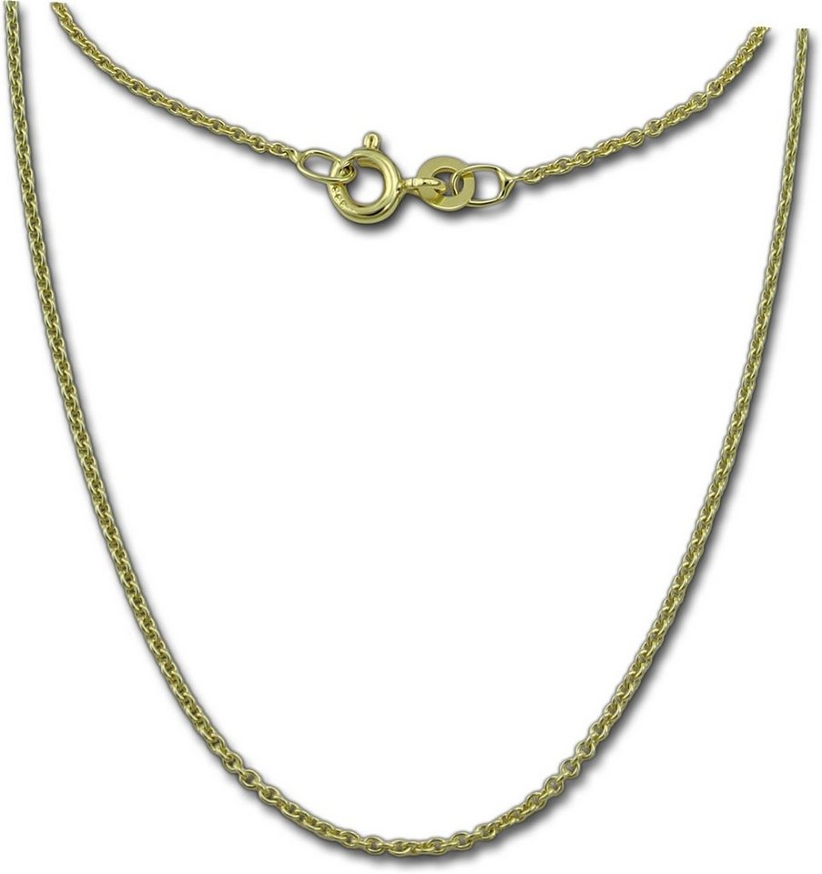 GoldDream Goldkette GoldDream Collier Halskette 8K Gold (Collier), Damen Colliers Halskette 34cm, 333 Gelbgold - 8 Karat Echtgold, 333er von GoldDream