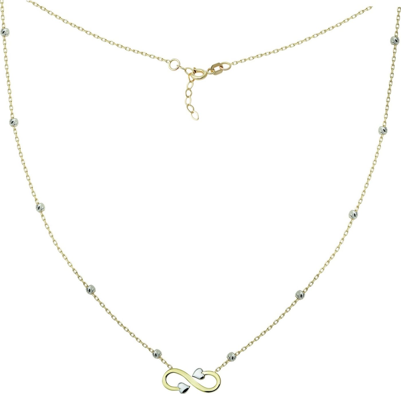 GoldDream Goldkette GoldDream Damen Colliers Halskette (Collier), Damen Colliers Halskette (Unendlich) 44cm bis 46cm, 333 Gelbgold - 8 K von GoldDream