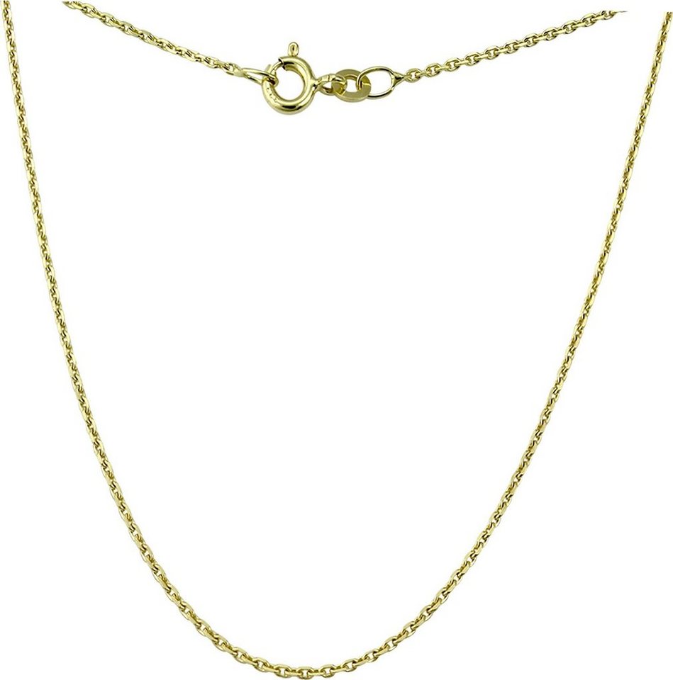 GoldDream Goldkette GoldDream Damen Colliers Halskette 50cm (Collier), Damen Colliers Halskette 50cm, 333 Gelbgold - 8 Karat, Farbe: goldfarb von GoldDream