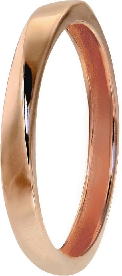 GoldDream Goldring GoldDream Gold Ring Gr.56 Twist (Fingerring), Damen Ring Twist aus 333 Rosegold - 8 Karat, Farbe: rose, weiß von GoldDream