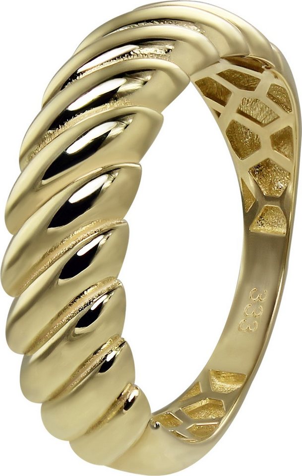 GoldDream Goldring GoldDream Gold Ring Big gedreht Gr.56 (Fingerring), Damen Ring Big, 56 (17,8), 333 Gelbgold - 8 Karat, gold von GoldDream