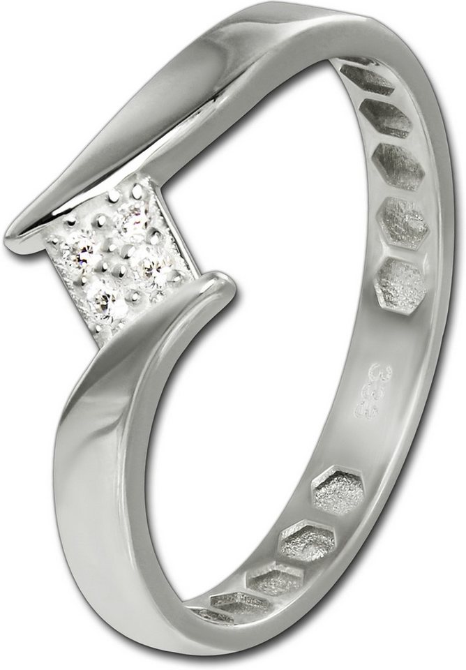 GoldDream Goldring GoldDream Gold Ring Square Gr.56 333er, Fingerring 333 Gelbgold - 8 Karat Square Damen Ringschmuck von GoldDream