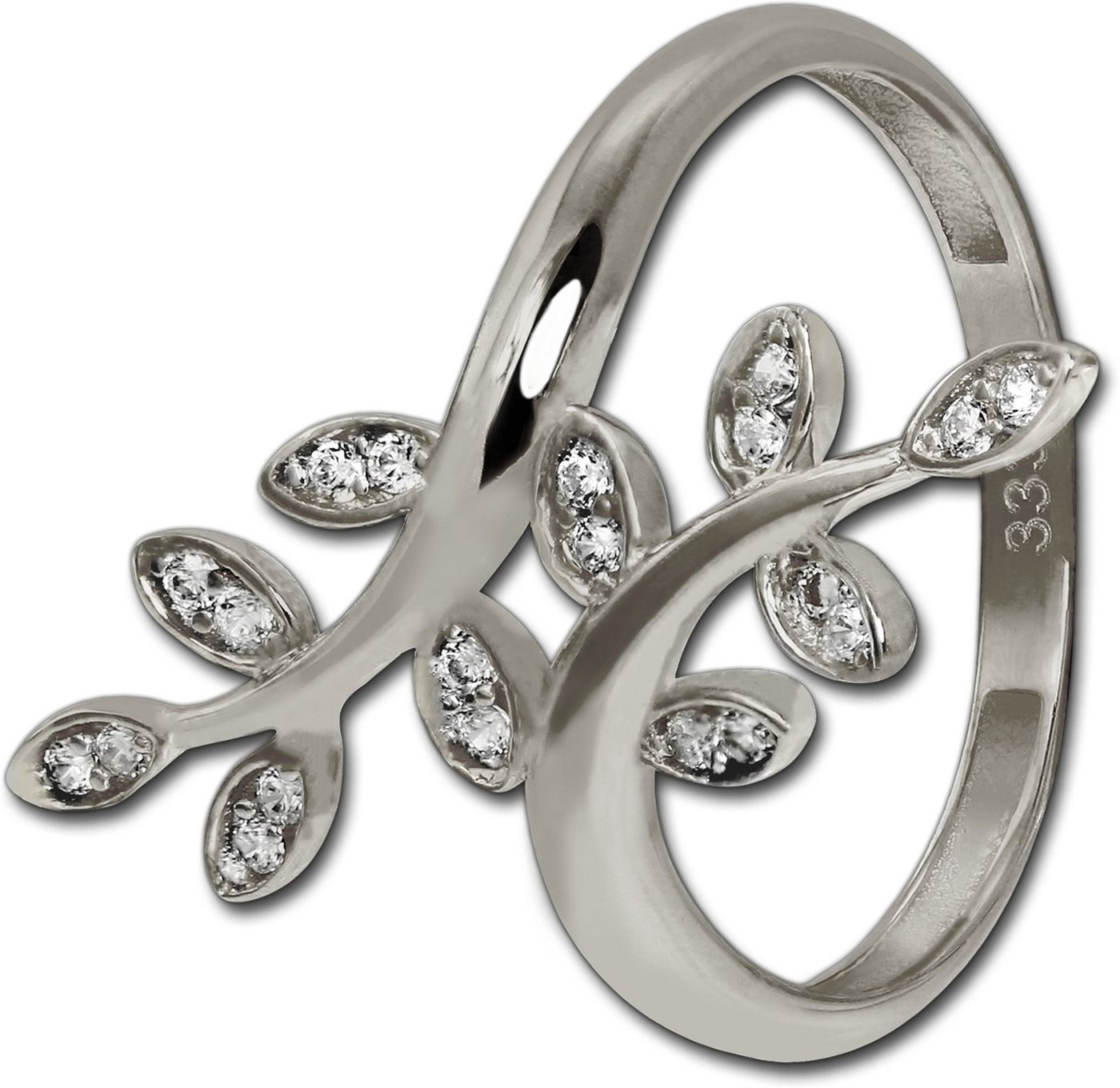 GoldDream Goldring GoldDream Ring Damen Gr. 58 Ranke 8K, Damen Ring Echtgold, 333er Weißgold, silber, weiß, Ranke GoldDream Goldring GoldDream Ring Damen Gr. 58 Ranke 8K, Damen Ring Echtgold, 333er Weißgold, silber, weiß, Ranke von GoldDream