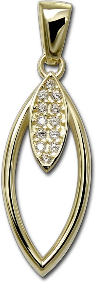 GoldDream Kettenanhänger GoldDream Kettenanhänger Ovale Zirkonia, Kettenanhänger ca. 25mm, 333 Gelbgold - 8 Karat Ovale Damen GoldDream Kettenanhänger GoldDream Kettenanhänger Ovale Zirkonia, Kettenanhänger ca. 25mm, 333 Gelbgold - 8 Karat Ovale Damen von GoldDream