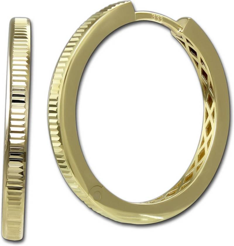 GoldDream Paar Creolen GoldDream Creole Shape 25mm Ohrring (Creole), Creolen 333 Gelbgold - 8 Karat Shape Damen Ohrschmuck von GoldDream