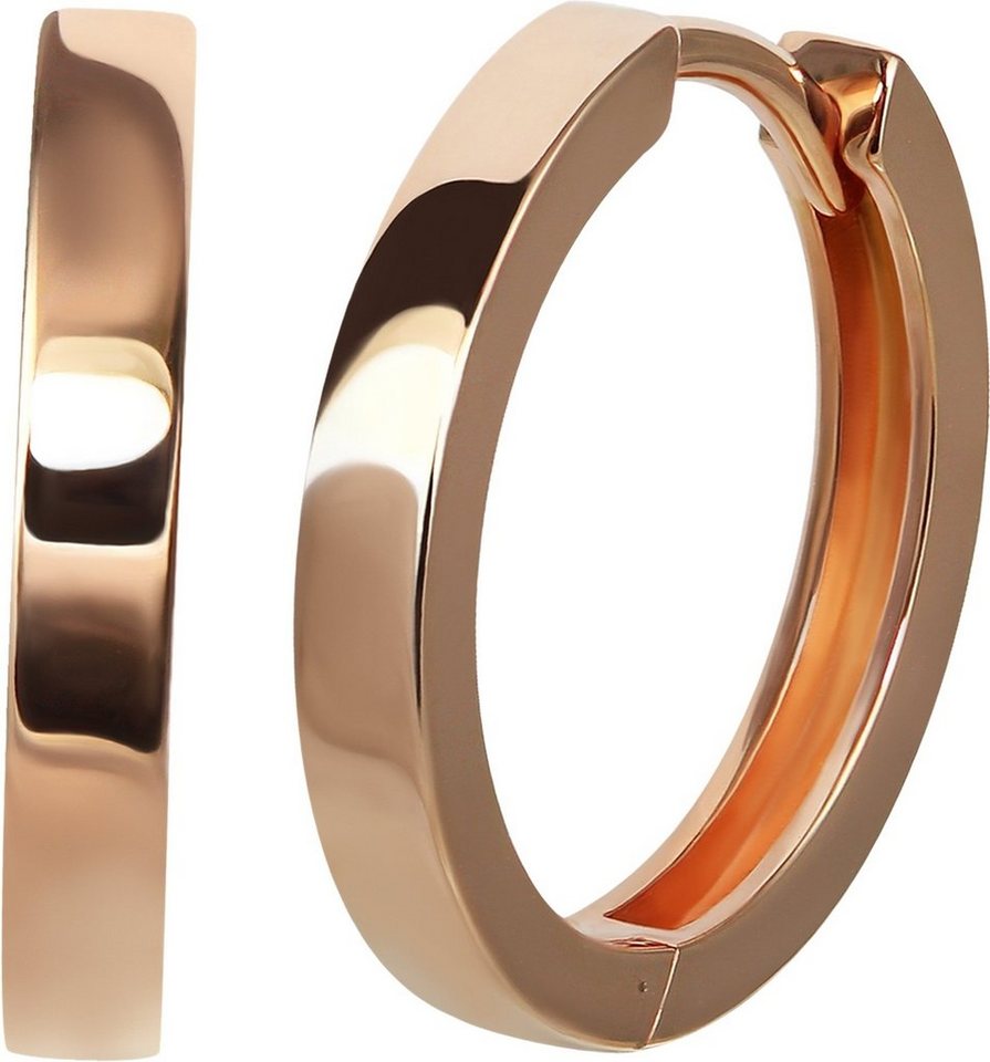 GoldDream Paar Creolen GoldDream Creole massiv Glanz 20mm (Creole), Damen Creolen Gold, 333er Roségold, rose, Glanz von GoldDream