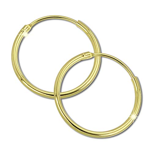 GoldDream gold Ohrringe 20mm 333er Gelbgold 8 Karat Damen Creolen GDO0031Y Gold Creole von GoldDream