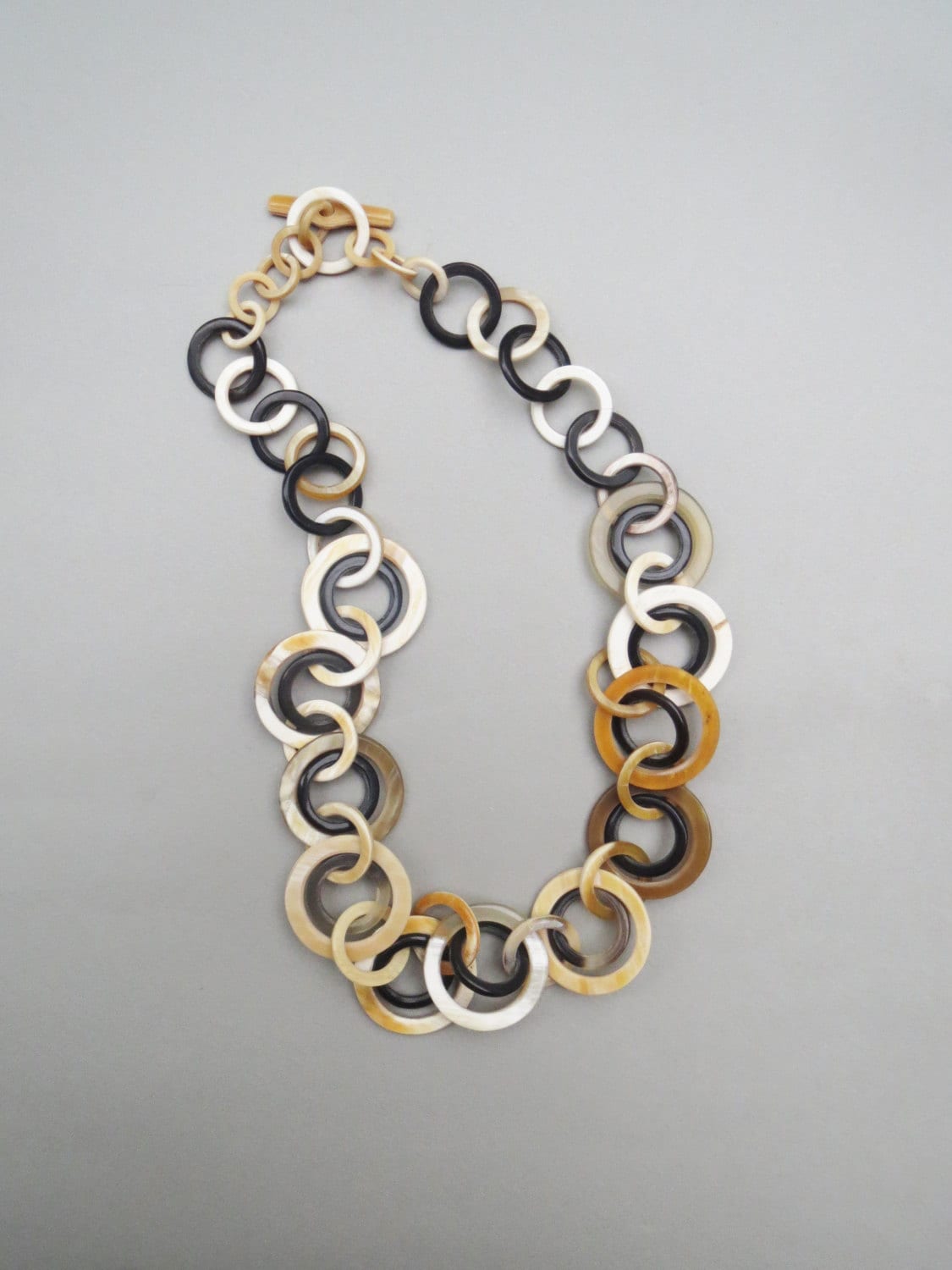 Kurze Halskette, Horn Kurze Ketten-Halskette, Ketten-Glieder-Halskette, Ketten-Schmuck, Schmuck Geschenk, 23 "Länge Kurze Halskette, Horn Kurze Ketten-Halskette, Ketten-Glieder-Halskette, Ketten-Schmuck, Schmuck Geschenk, 23 "Länge von GoldGlimmers