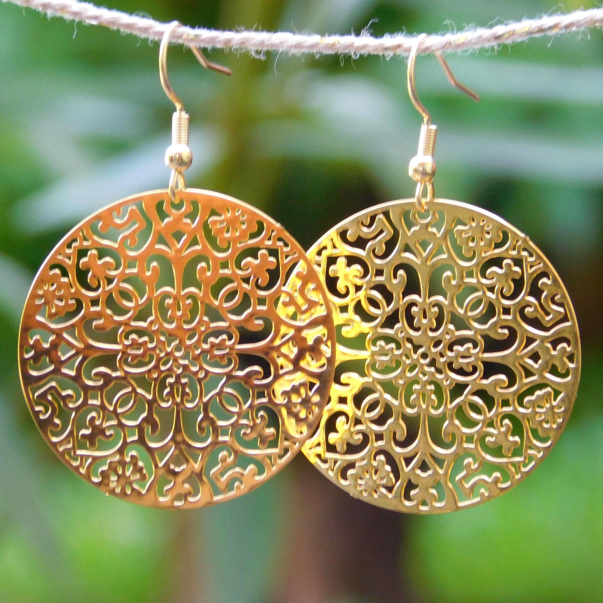Große Ornament Ohrringe Gold Große Ornament Ohrringe Gold von GoldKindMannheim