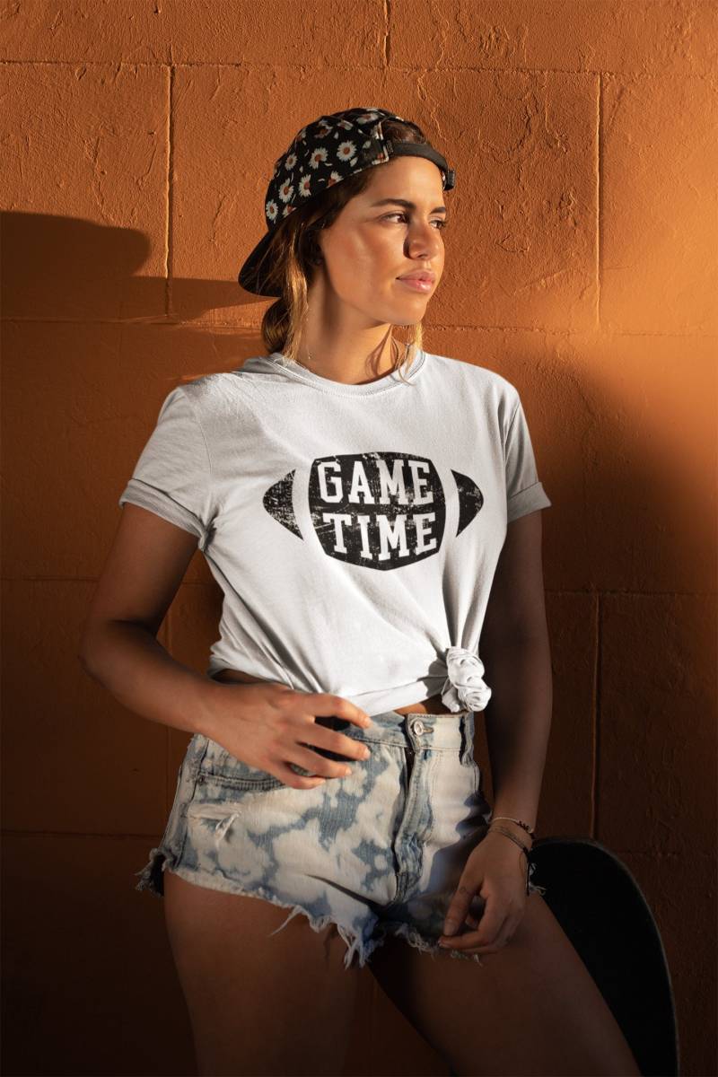 Game Time Shirt, Day Football Sunday Funday Generikum Sport Yay Lustiges Fußball Shirt Frauen von GoldPetalApparel