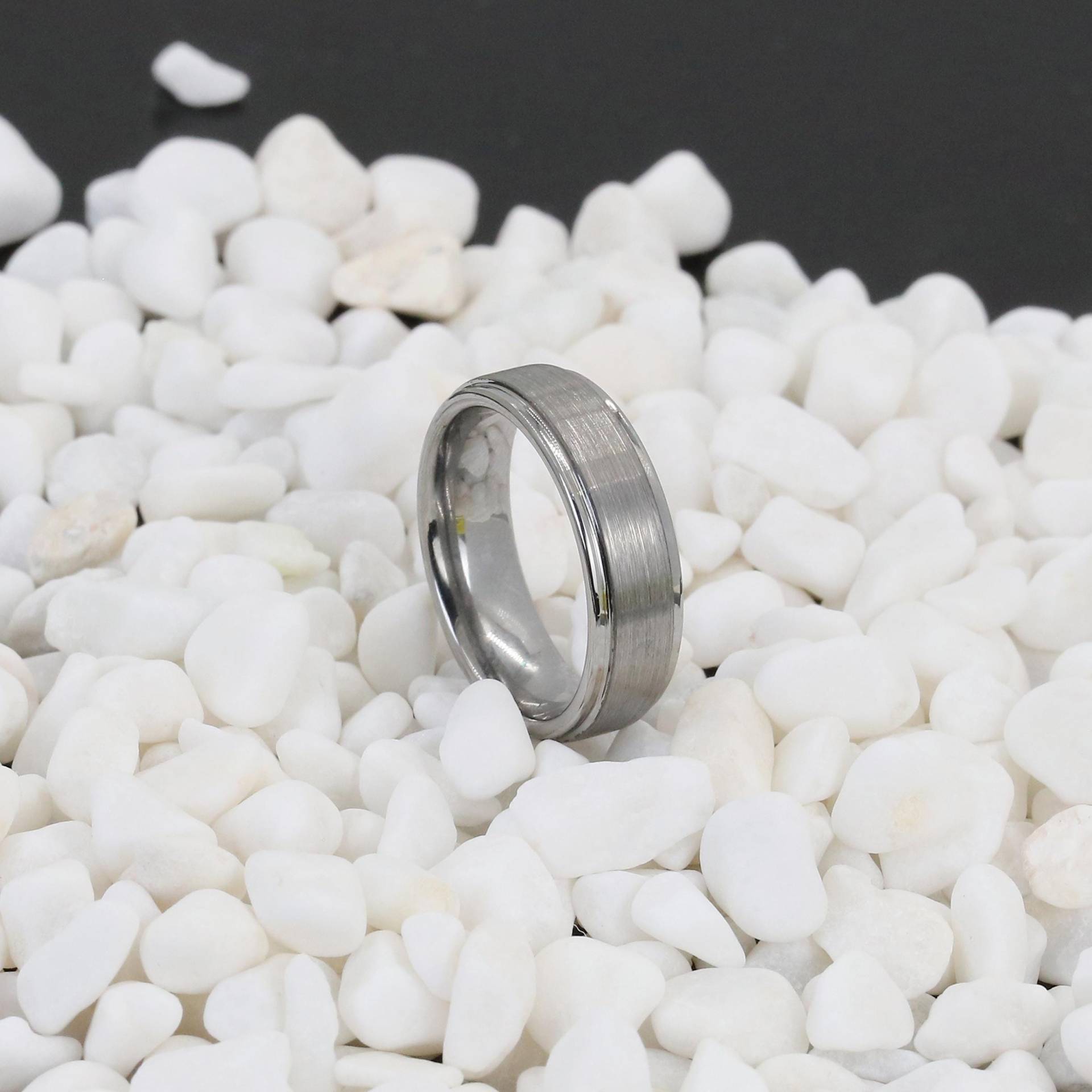 Custom Tungsten Band, Silver Carbide Ring For Men, Personalized Engraved Men's Ring, 6/8/10mm Promise Him, Comfort Fit Custom Tungsten Band, Silver Carbide Ring For Men, Personalized Engraved Men's Ring, 6/8/10mm Promise Him, Comfort Fit von GoldShineShop