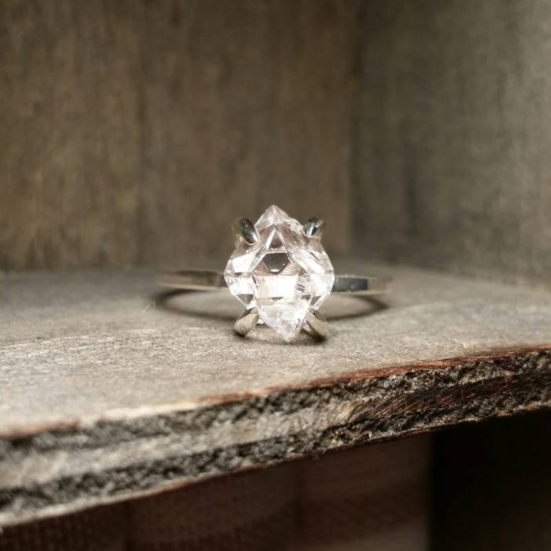 Herkimer Diamant Ring von GoldSilverAndGems