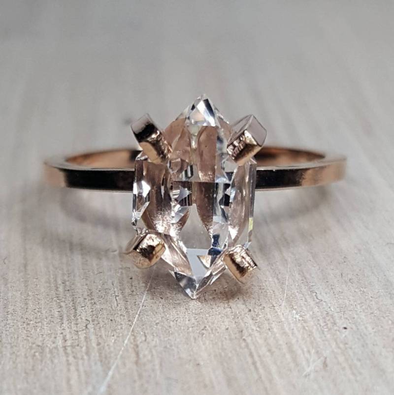 Herkimer Diamantring von GoldSilverAndGems