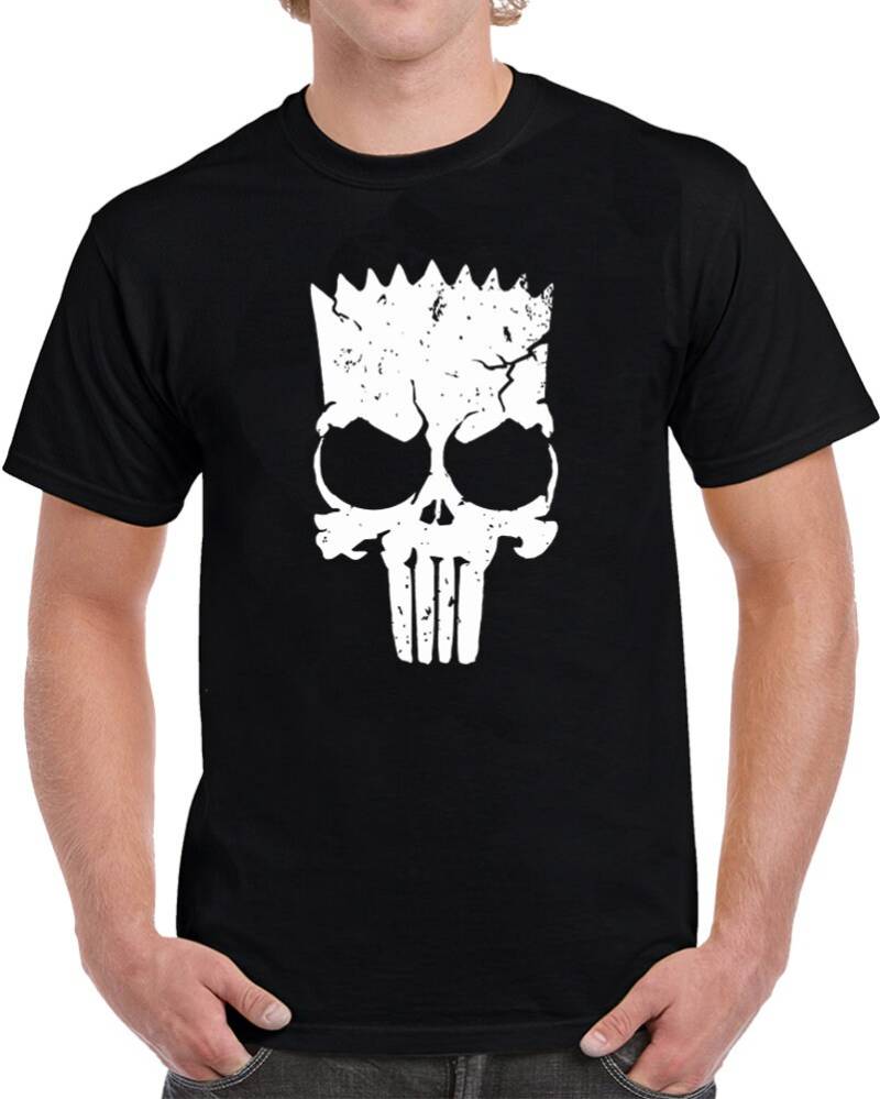 Funny Punisher Skull Parody Simpson T-Shirt Cooles von GoldTees