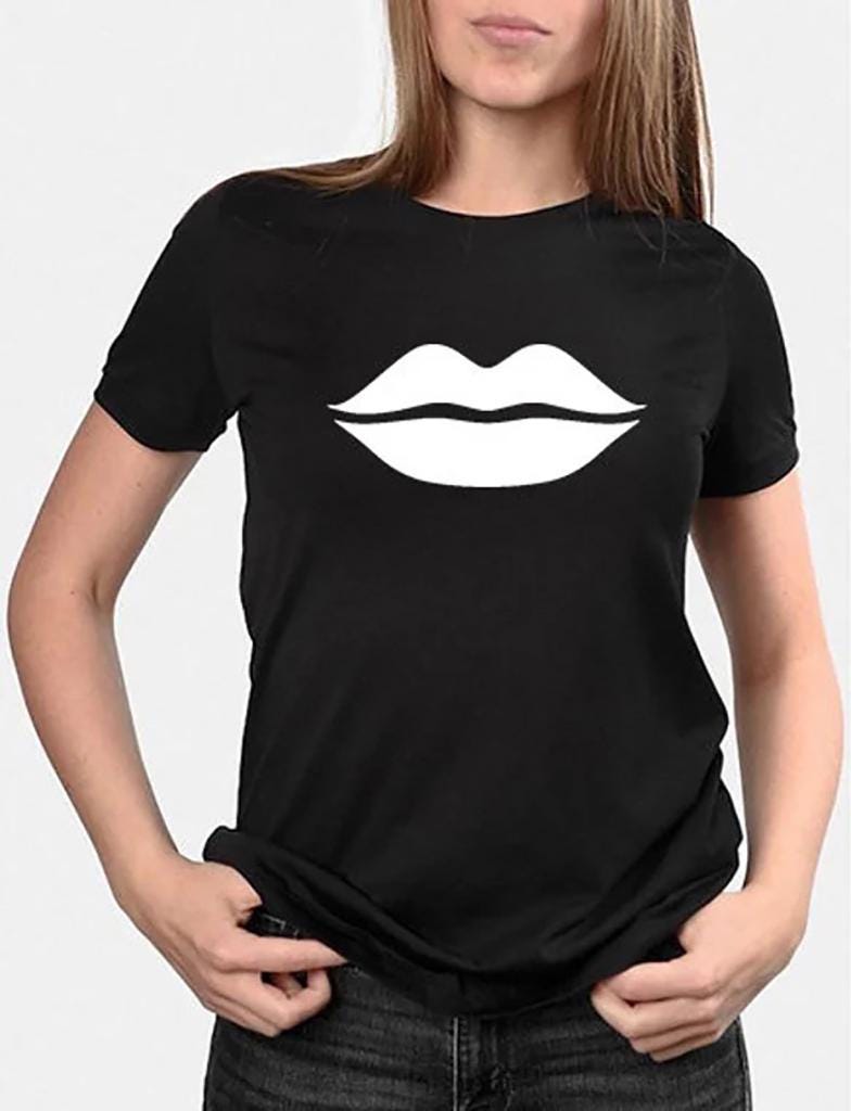 Paare Passende T-Shirts Moustache & Lips Vintage Tees von GoldTees