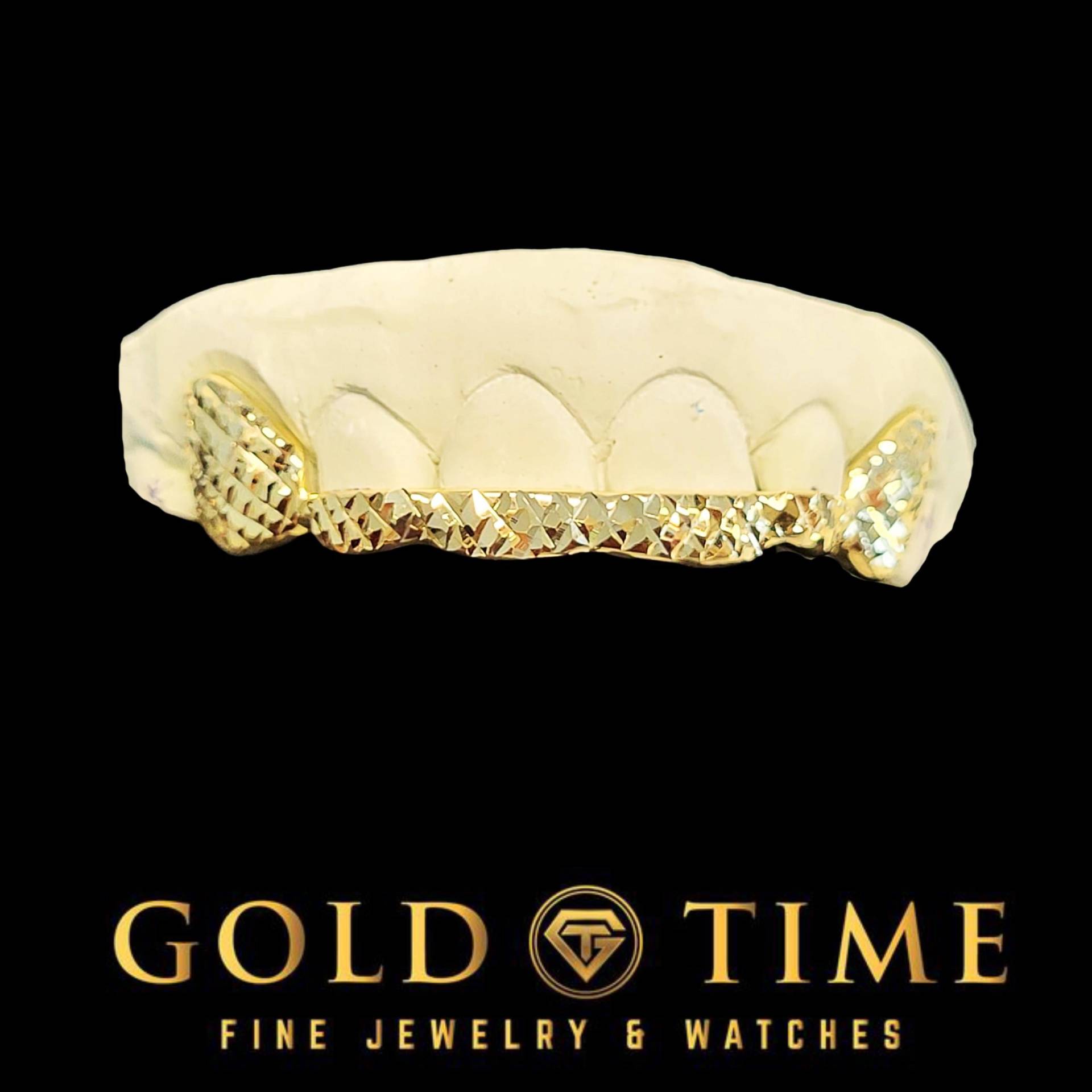 Custom 6 Piece Trillion Cut Grillz 10K/14K Gold, Front Tips von GoldTimeKilleen