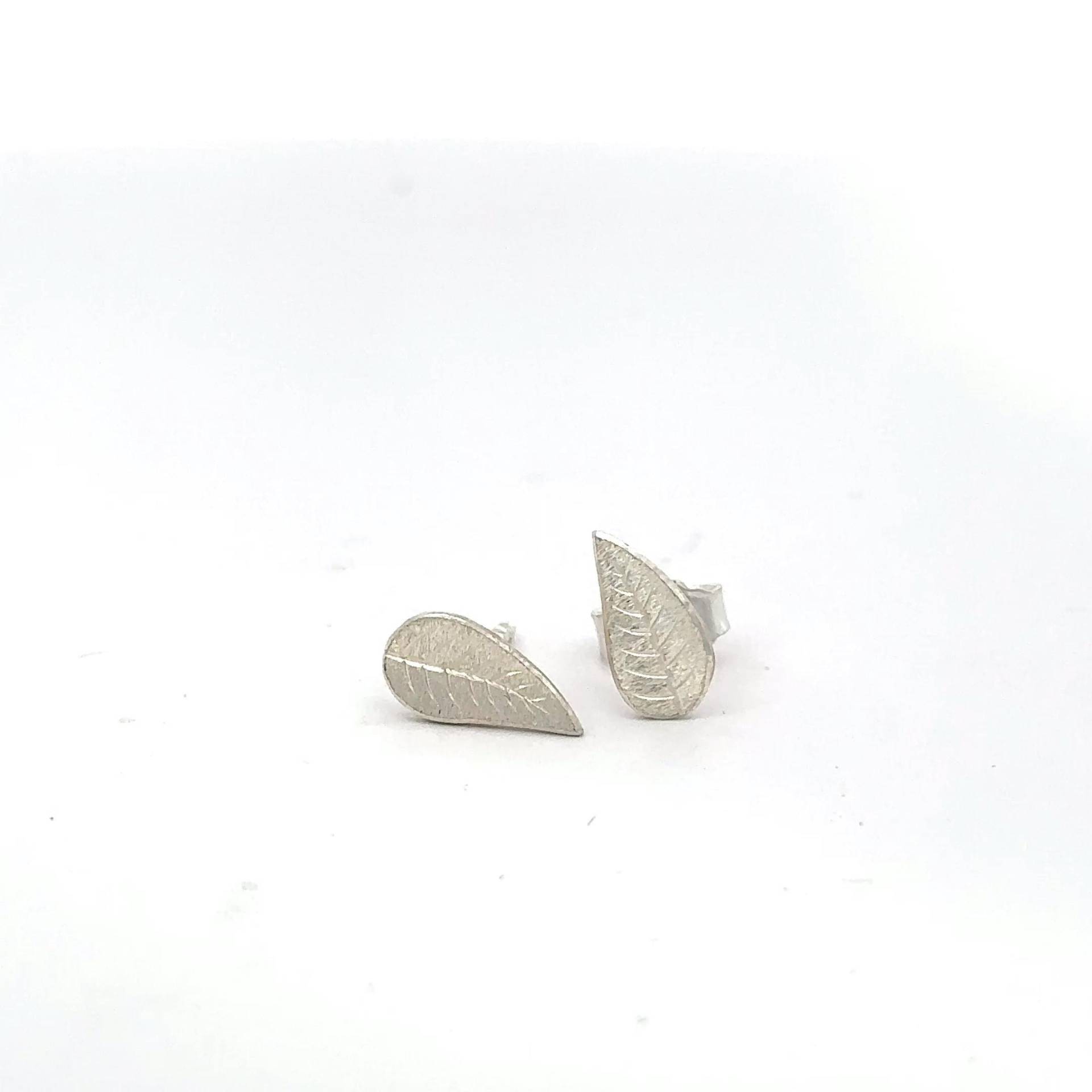 Silberne Blattohrstecker von GoldTraum