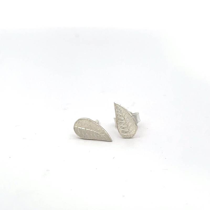 Silberne Blattohrstecker von GoldTraum