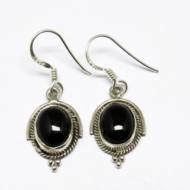 925Er Silber Onyx Ohrringe - Handgefertigte Tropfen, Damen Sterlingsilber Schmuck, Elegante Edelstein Ohrringe, Geschenk Für Sie 925Er Silber Onyx Ohrringe - Handgefertigte Tropfen, Damen Sterlingsilber Schmuck, Elegante Edelstein Ohrringe, Geschenk Für Sie von GoldTroveJewellery