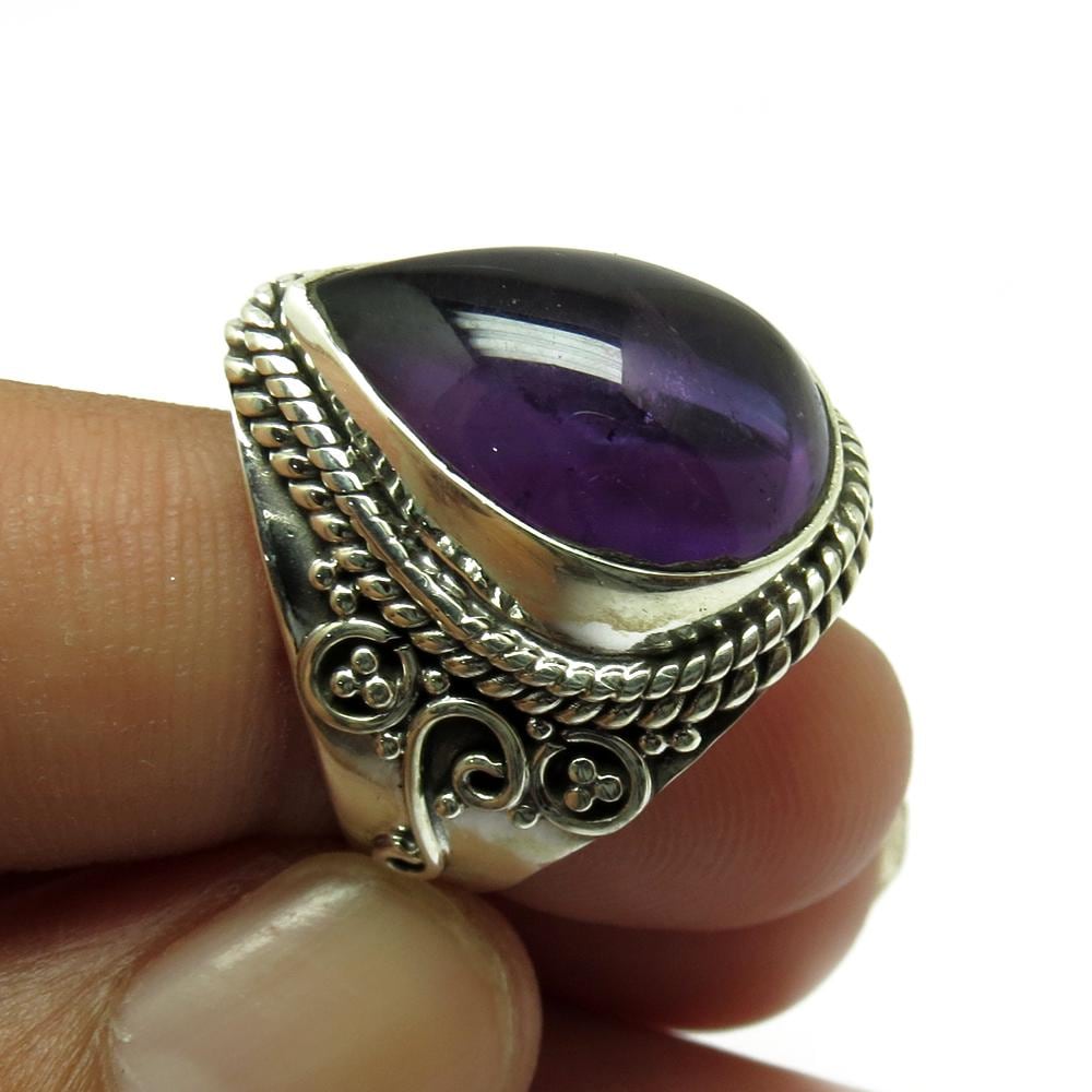 Amethyst Sterling Silber Ring, 925 Handgemachter Edelstein Schmuck Für Frauen, Geburtstags - & Jubiläumsgeschenkgt Amethyst Sterling Silber Ring, 925 Handgemachter Edelstein Schmuck Für Frauen, Geburtstags - & Jubiläumsgeschenkgt von GoldTroveJewellery