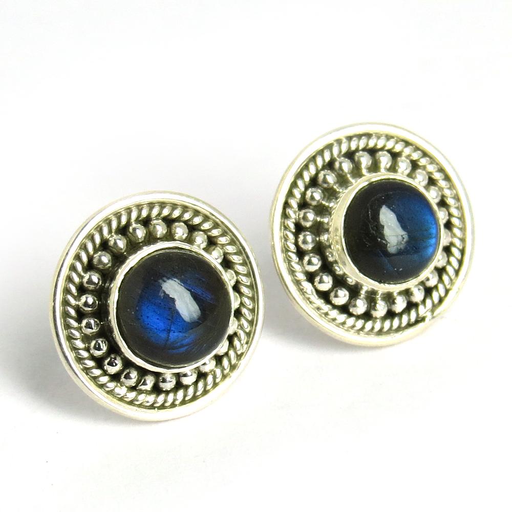 Blauer Labradorit Ohrstecker 925 Sterling Silber Handgemachter Schmuck - Natürliche Edelstein Ohrringe, Geburtstagsgeschenk Für Sie, Geburtstag Blauer Labradorit Ohrstecker 925 Sterling Silber Handgemachter Schmuck - Natürliche Edelstein Ohrringe, Geburtstagsgeschenk Für Sie, Geburtstag von GoldTroveJewellery