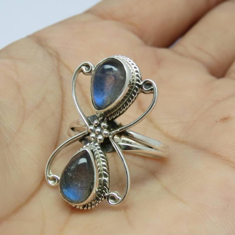 Labradorit Queen Bee Form Ring | 925 Silber Schmuck Für Sie Handgefertigter Frauen Perfektes Geburtstagsgeschenk Ihre Prinzessin von GoldTroveJewellery