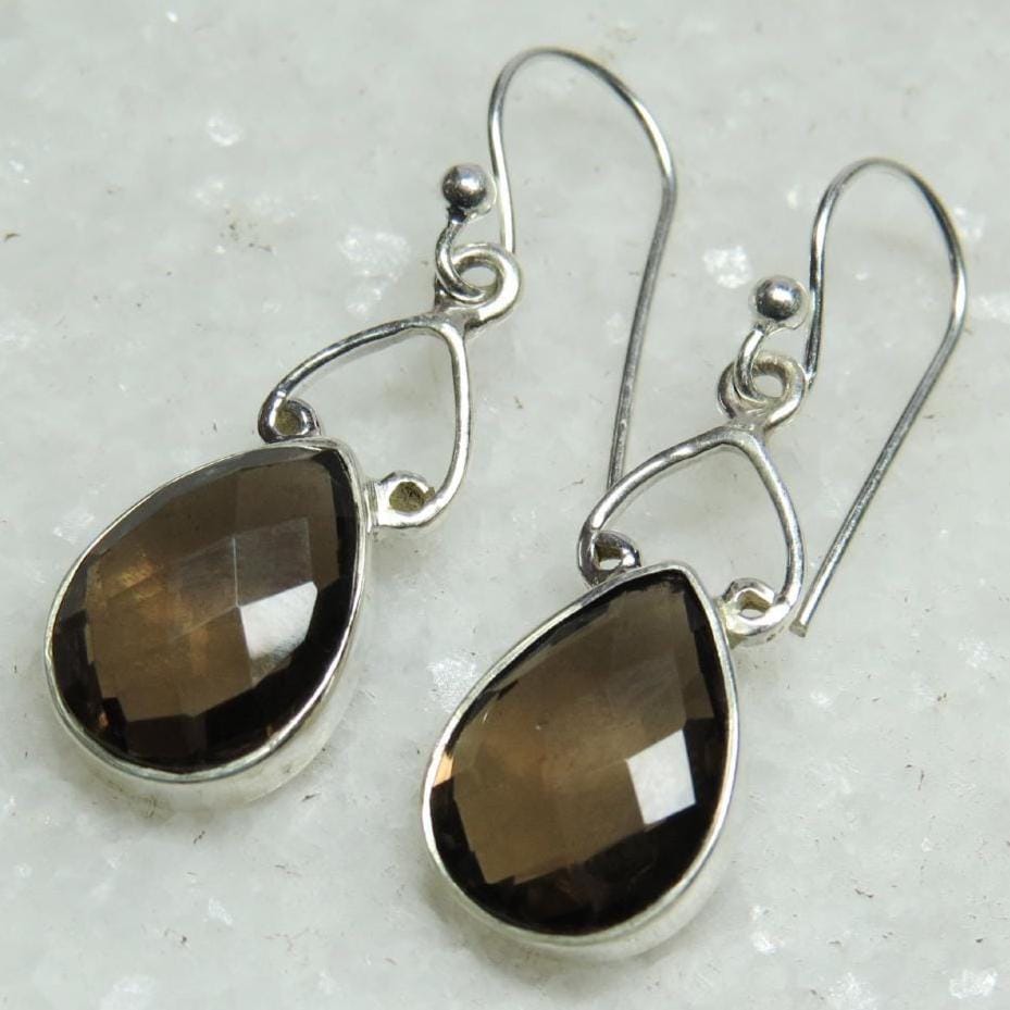 Rauchquarz Ohrringe 925 Sterling Silber Handgefertigte Für Frauen, Facettierte Tropfen Edelstein Schmuck Geschenk Rauchquarz Ohrringe 925 Sterling Silber Handgefertigte Für Frauen, Facettierte Tropfen Edelstein Schmuck Geschenk von GoldTroveJewellery