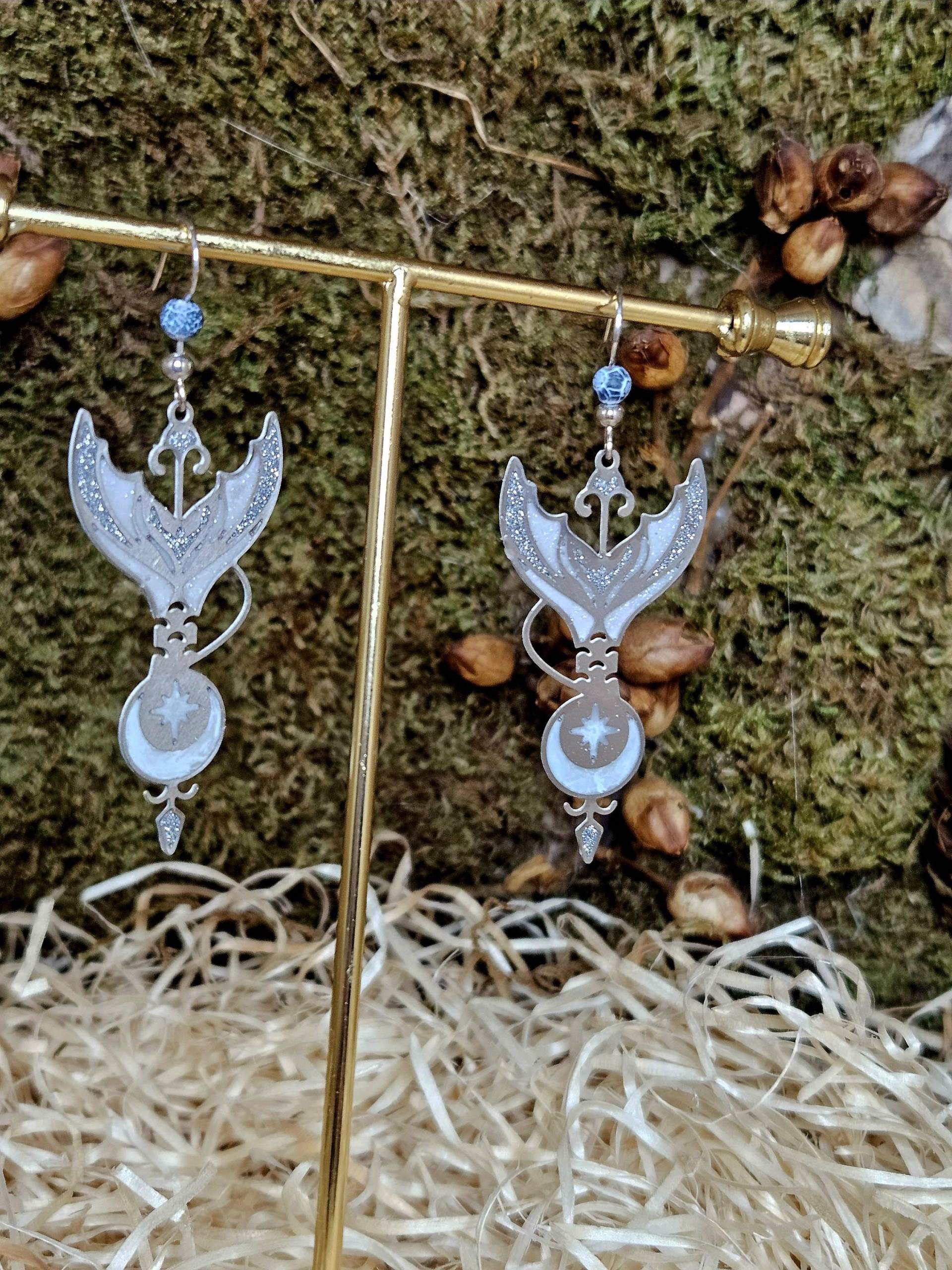 Handgemachte Mermaid Tail Ohrringe Silber Handgemachte Mermaid Tail Ohrringe Silber von GoldUndKupfer