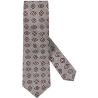 Goldband Seiden-Krawatte mit strukturiertem Medaillon-Muster von Goldband