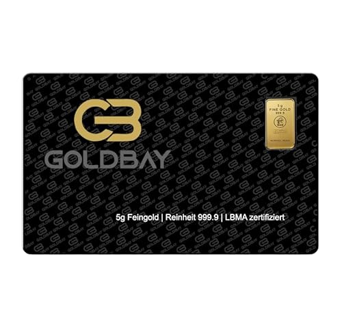 5 gramm Goldbarren Feingold 999,9 Gold LBMA zertifiziert Heimerle & Meule von Goldbay