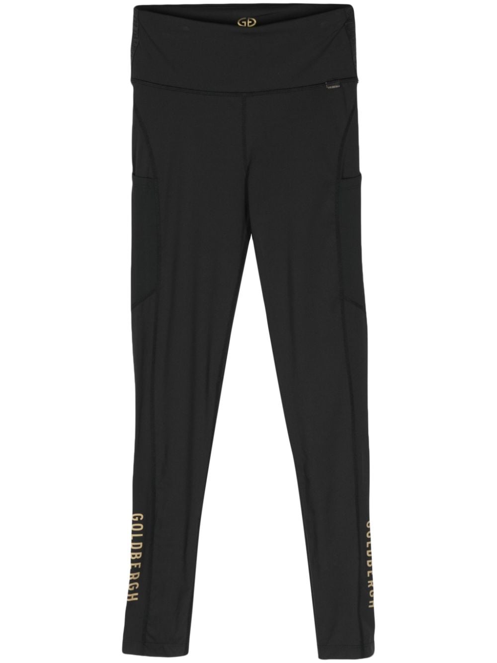 Goldbergh Sprinter Leggings mit Logo-Print - Schwarz von Goldbergh