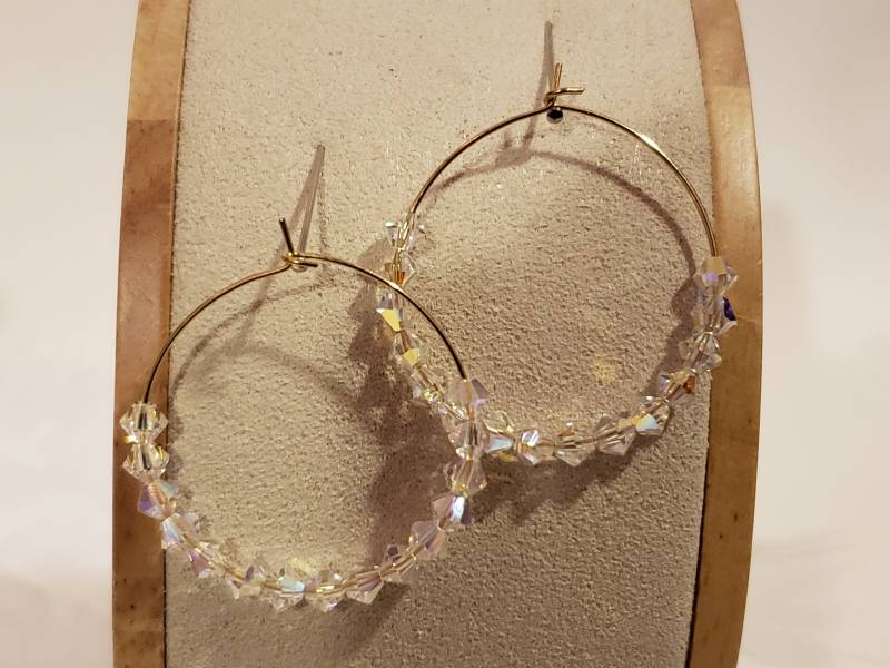 Swarovski Hoop Ohrringe von GoldberrysCottage