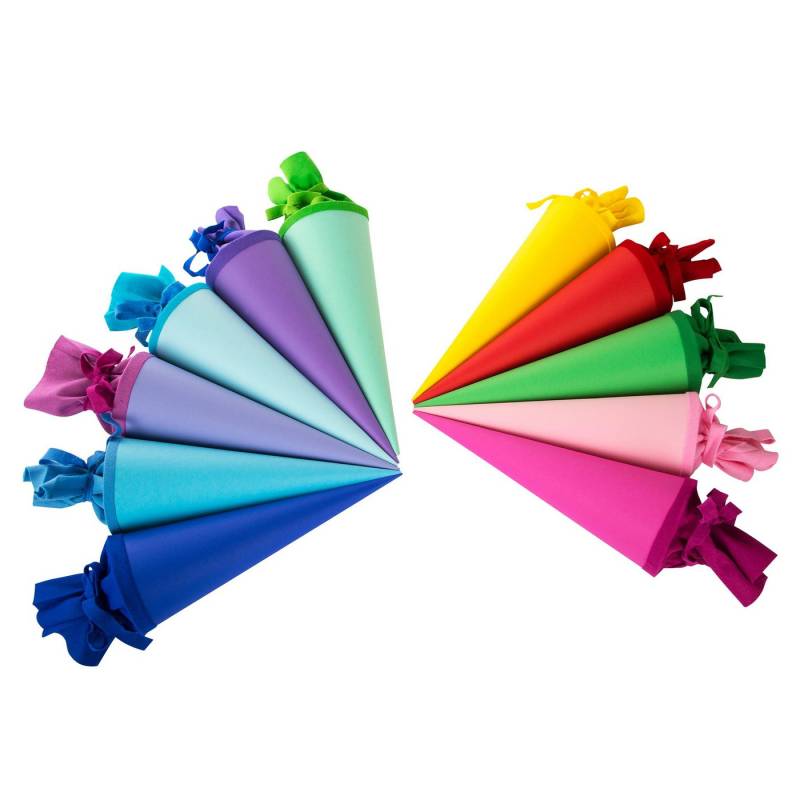 Goldbuch Schultüte Goldbuch Bastelschultüten Sortiment mit farbigem Filzverschluss von Goldbuch